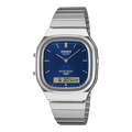 Casio Collection Mens Analogue-Digital Watch with Blue Dial and Silver Strap AQ-240E-2A2EF