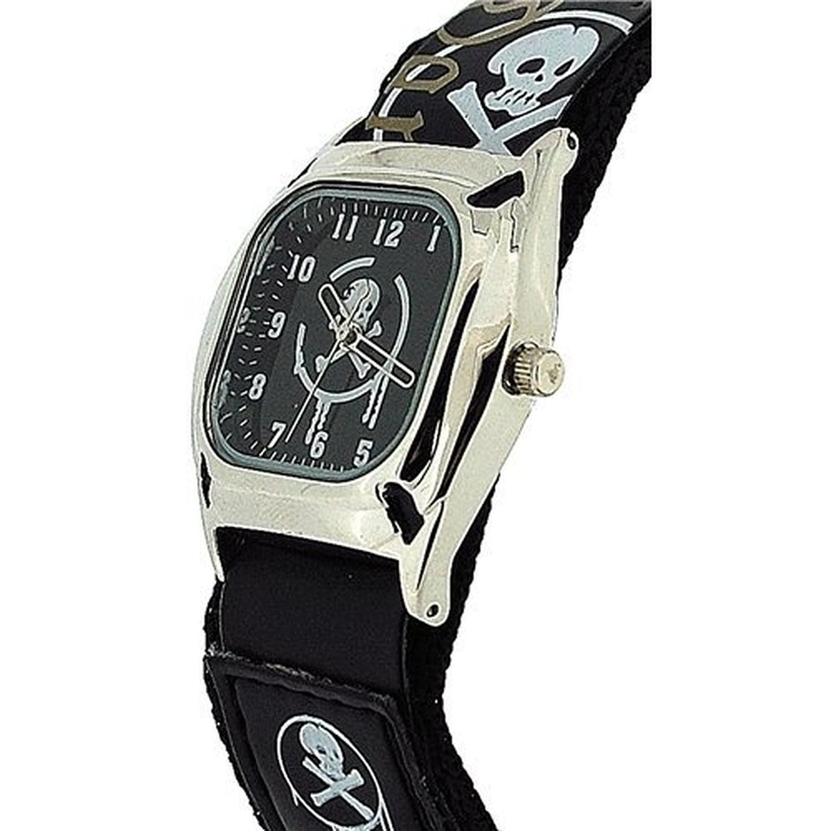 Reflex Skull and Crossbones Black Dial Fashion Quartz Watch KID-0037