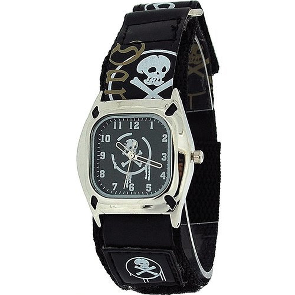 Reflex Skull and Crossbones Black Dial Fashion Quartz Watch KID-0037