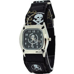 Reflex Skull and Crossbones Black Dial Fashion Quartz Watch KID-0037