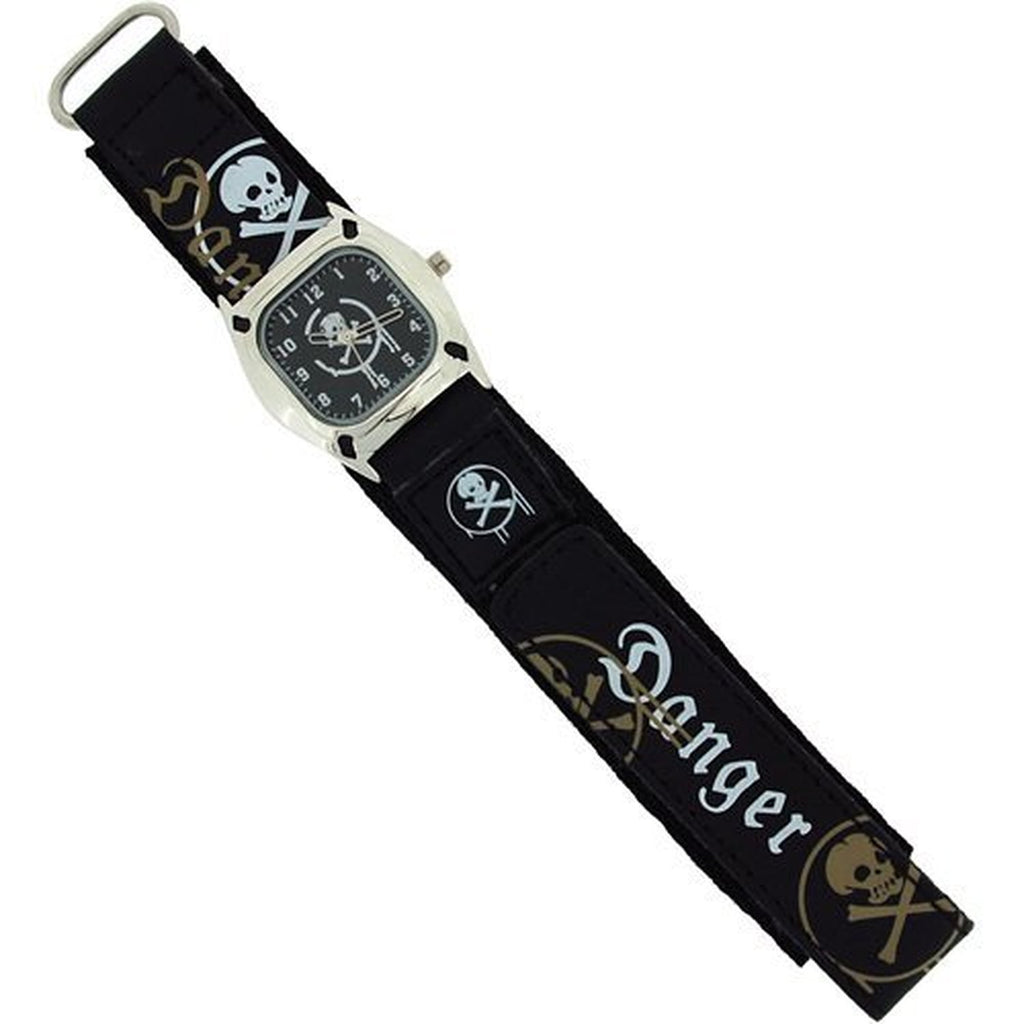 Reflex Skull and Crossbones Black Dial Fashion Quartz Watch KID-0037