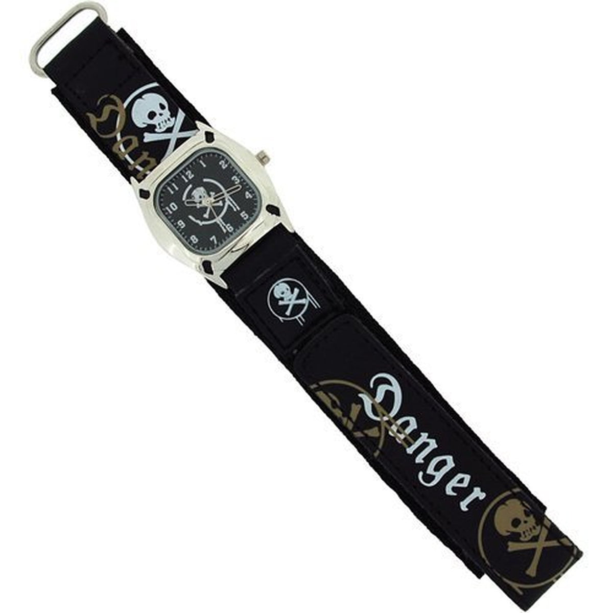 Reflex Skull and Crossbones Black Dial Fashion Quartz Watch KID-0037