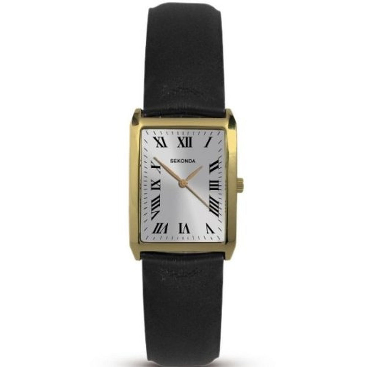 Sekonda Classic Light Champagne Dial Black Strap Dress Ladies Watch 4225