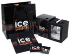 Ice-Watch Unisex Quartz Watch with White Dial Analogue Display and Black Silicone Strap SI.BW.U.S.12