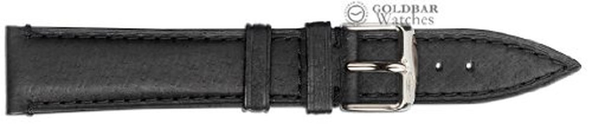 Black Matt Finish High Quality Hand Made Genuine Leather 20mm Peccary Watch Strap