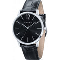Cross Franklin Black Dial Analogue Display and Black Leather Strap Gents Watch CR8003-01