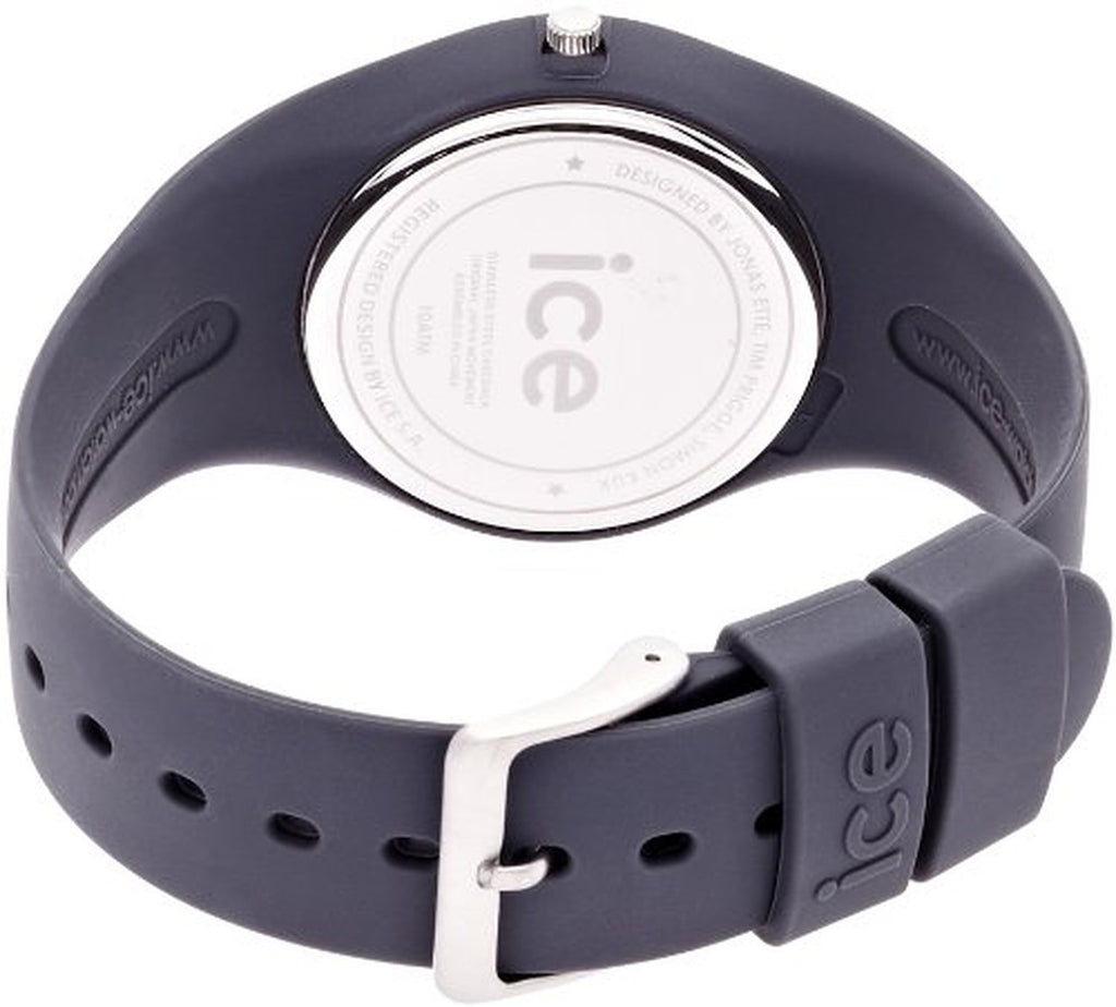Ice-Watch Unisex Quartz Watch with Grey Dial Analogue Display and Grey Silicone Strap ICE.GY.U.S.12
