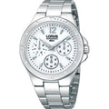 Lorus White Dial Stainless Steel Bracelet Ladies Watch RP613BX9