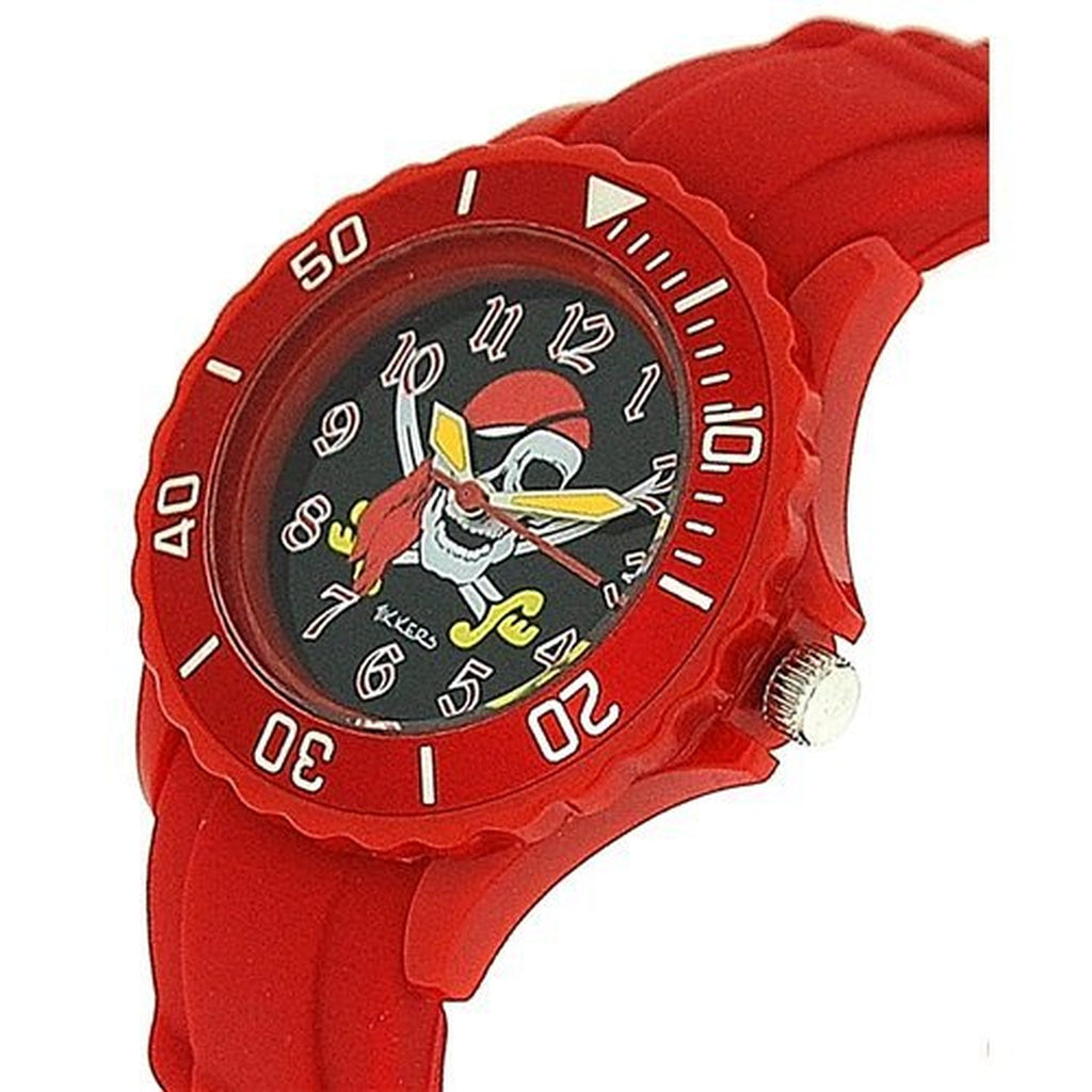 Tikkers Pirates Red & Black Boys Watch, Necklace & Wallet Gift Set ATK1012