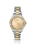 Sekonda Rose Gold Dial Analogue Display and Two Tone Stainless Steel Bracelet Ladies Watch 4252.27