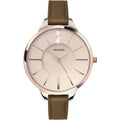 Sekonda Editions Brown Leather Strap Ladies Watch 4018