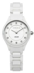 Karen Millen Ladies Whtie Ceramic Bracelet Quartz Watch KM132WC