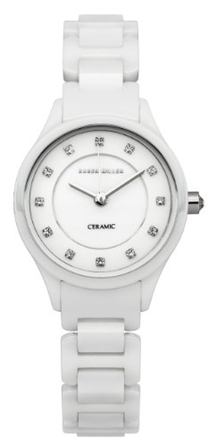 Karen Millen Ladies Whtie Ceramic Bracelet Quartz Watch KM132WC