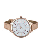 Sekonda Editions Ladies Watch White Stone Set Dial and Nude Strap 2013