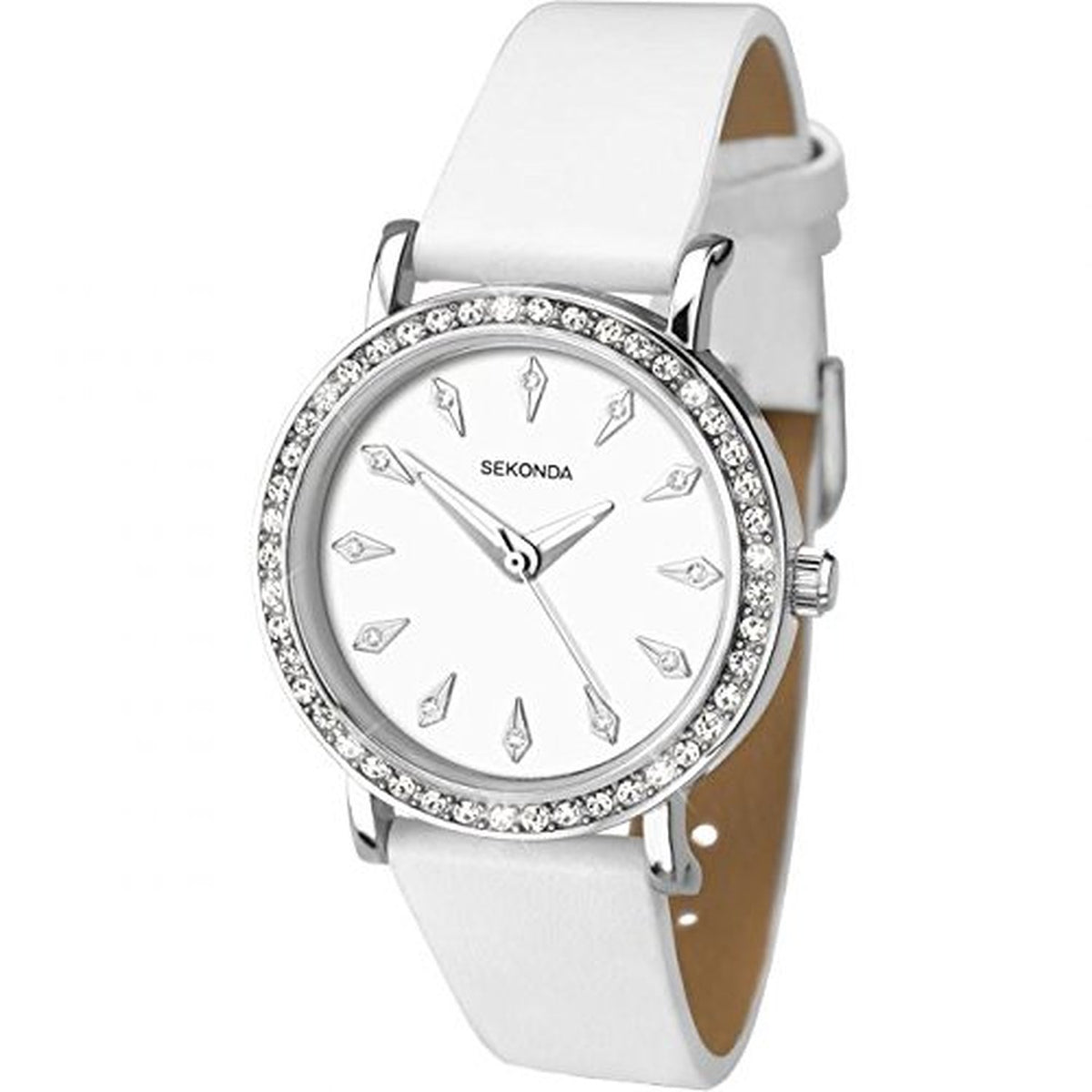 Sekonda Editions Stone Set White Dial Ladies Watch 2024