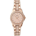 Sekonda Stone Set Starfall Rose Gold Dial Rose Gold Plated Stainless Steel Bracelet Ladies Analogue Quartz Watch 2034