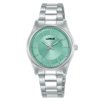 Lorus Ladies Watch with Mint Green Dial and Silver Bracelet RG247XX9