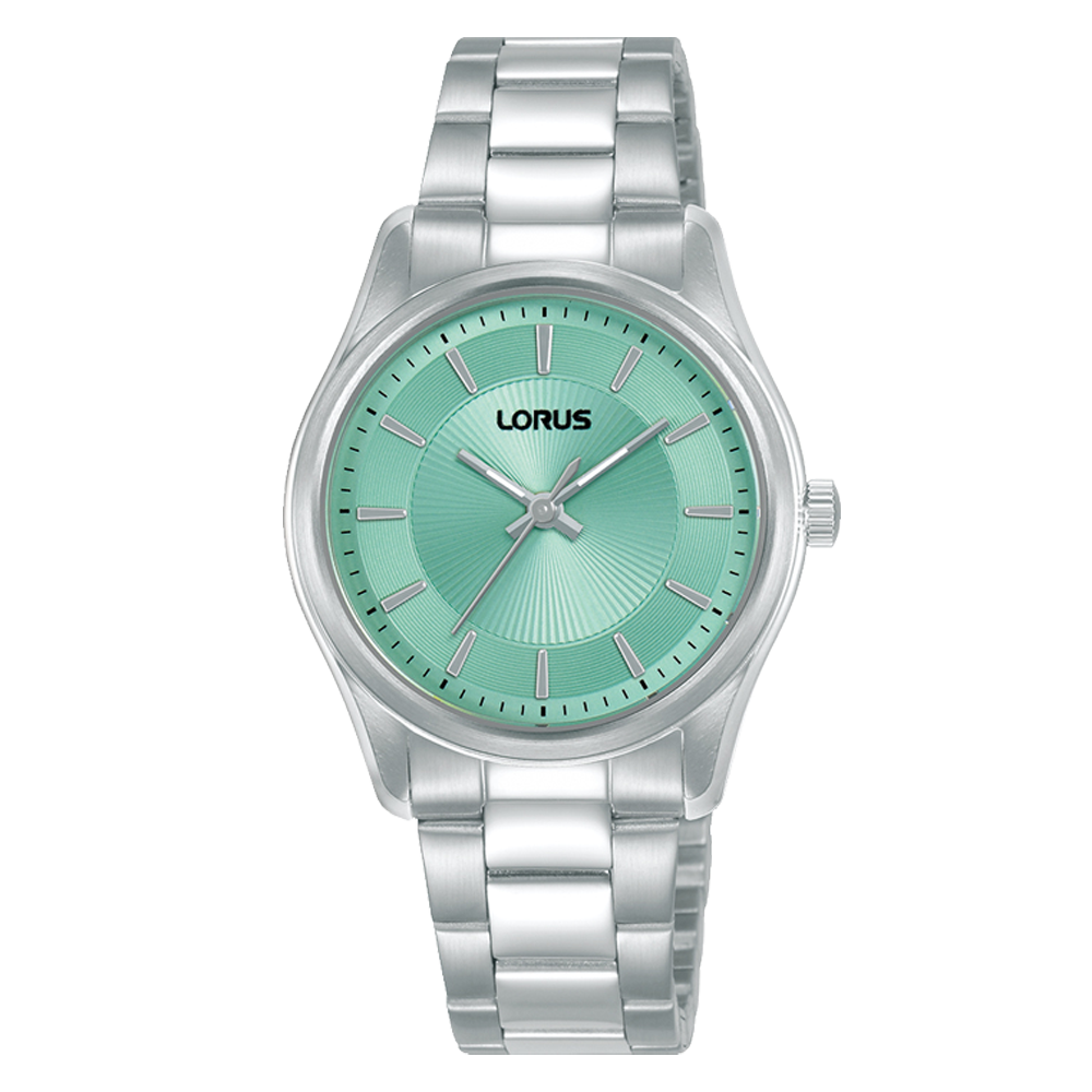 Lorus Ladies Watch with Mint Green Dial and Silver Bracelet RG247XX9