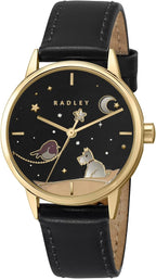 RADLEY Ladies Watch with Black Dial and Black Leather Strap RY22068A
