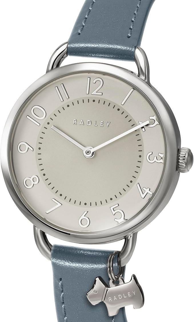 RADLEY Ladies Watch with Silver Dial and Blue Leather Strap RY22069A