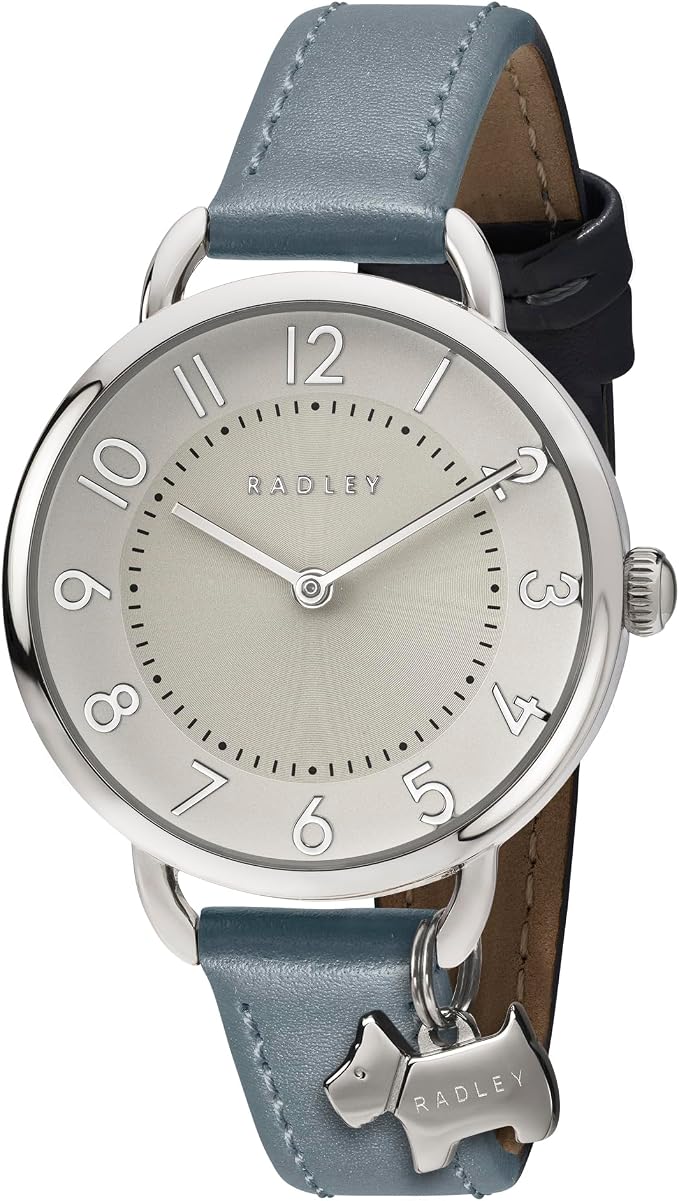 RADLEY Ladies Watch with Silver Dial and Blue Leather Strap RY22069A