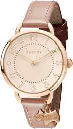 RADLEY Ladies Watch with Rose Gold Dial and Pink Leather Strap RY22072A