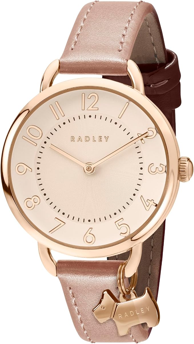 RADLEY Ladies Watch with Rose Gold Dial and Pink Leather Strap RY22072A