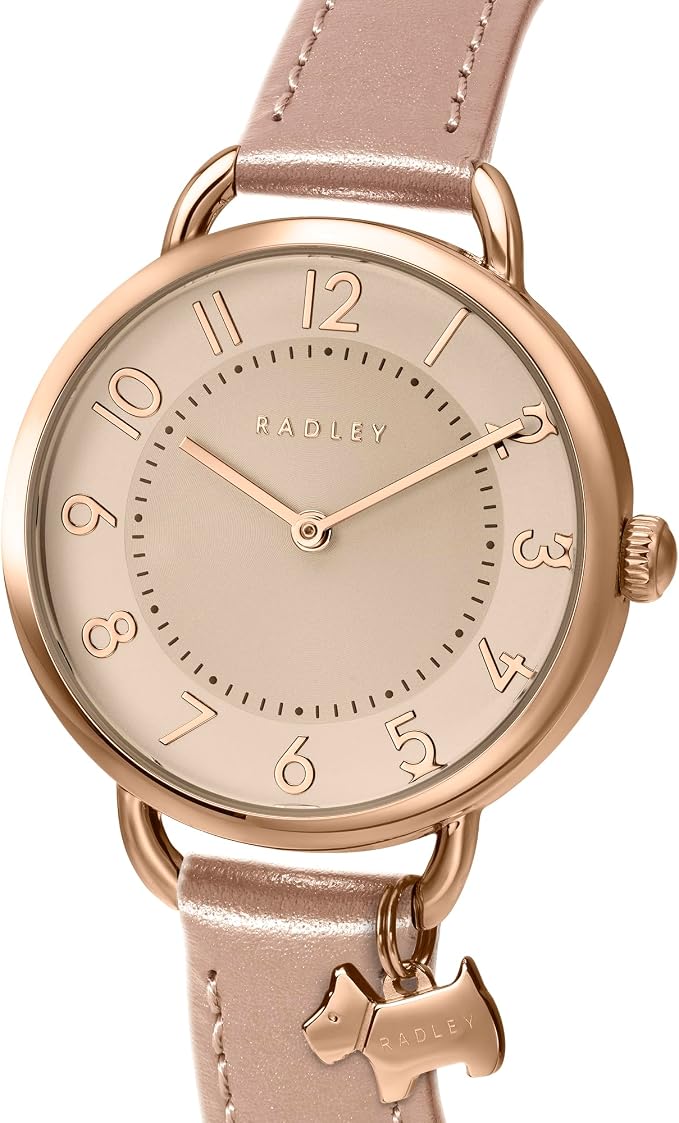 RADLEY Ladies Watch with Rose Gold Dial and Pink Leather Strap RY22072A