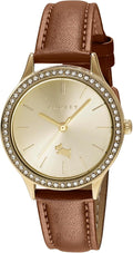 RADLEY Ladies Watch with Gold Dial and Brown Leather Strap RY22076A