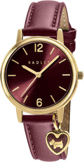 RADLEY Ladies Watch with Burgandy Dial and Burgandy Leather Strap RY22078A