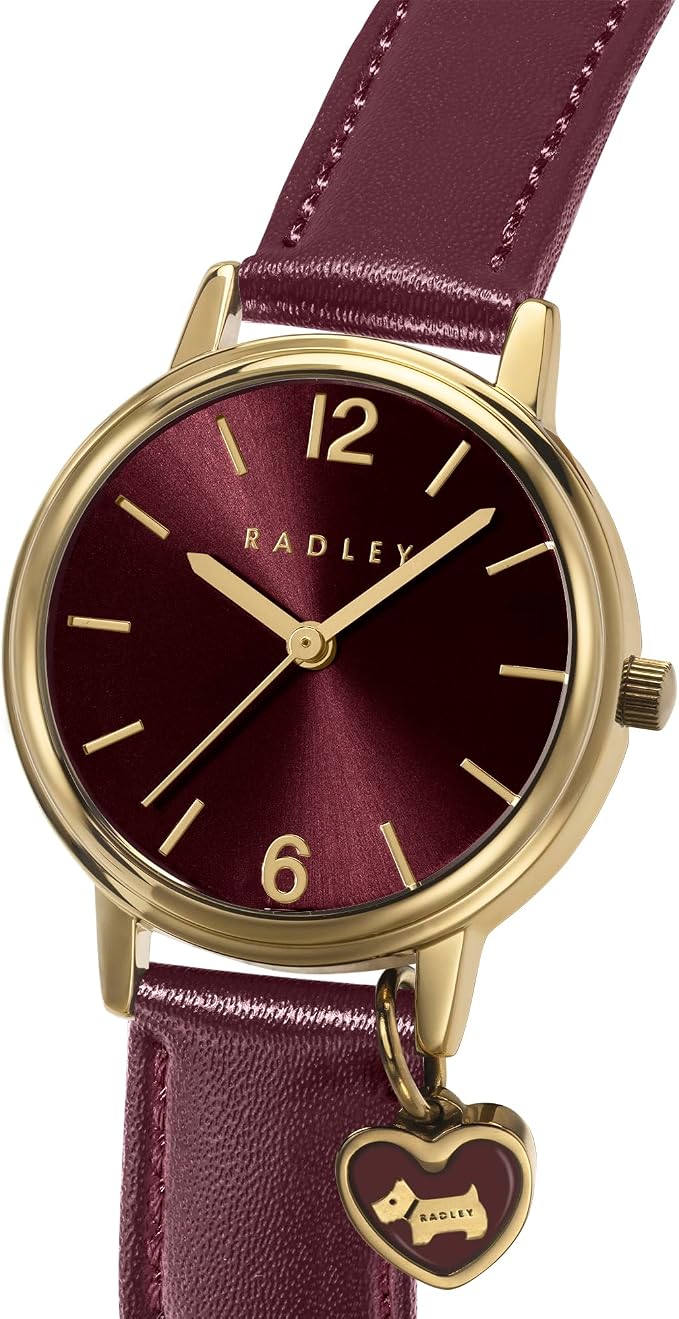 RADLEY Ladies Watch with Burgandy Dial and Burgandy Leather Strap RY22078A