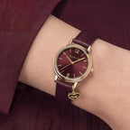 RADLEY Ladies Watch with Burgandy Dial and Burgandy Leather Strap RY22078A