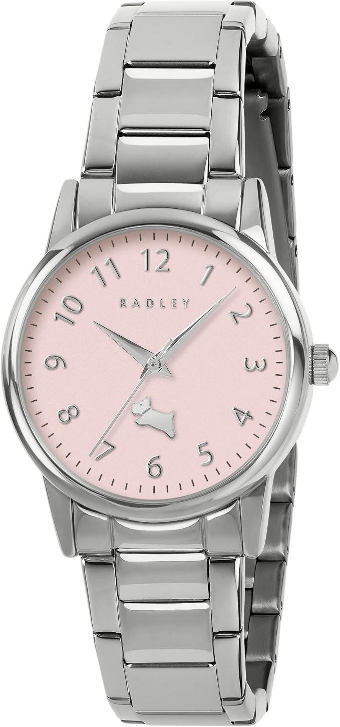 Radley Ladies Watch with Pink Dial and Silver Strap RY4707A