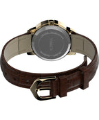 Timex Ladies Watch with Whtie Dial and Brown Strap T20071