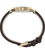 Timex Mens Watch with Cream Dial and Brown Strap TW2P75800