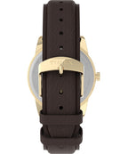 Timex Mens Watch with Cream Dial and Brown Strap TW2P75800