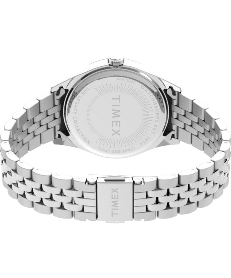 Timex Ladies Watch with Blue Dial and Silver Strap TW2V68400