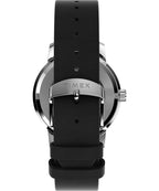 Timex Peanuts Mens Automatic Watch with Silver Dial and Black Strap TW2W49600