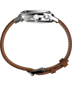 Timex Mens Watch with Green Dial and Brown Strap TW2W51000