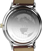 Timex Mens Watch with Blue Dial and Brown Strap TW2W75600