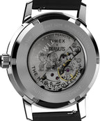 Timex Peanuts Mens Automatic Watch with Silver Dial and Black Strap TW2W87200