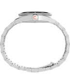 Timex Deepwater Mens Watch with Black Dial and Silver Strap TW2W95200