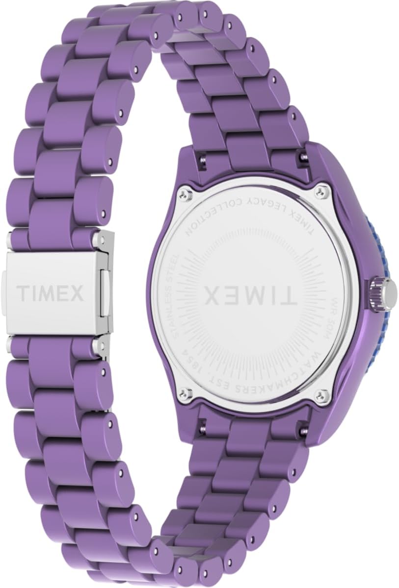 Timex Trend Ladies Watch with Purple Dial and Purple Strap TW2Y04800