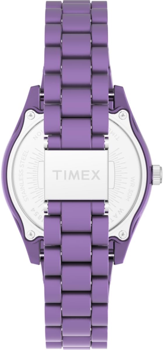 Timex Trend Ladies Watch with Purple Dial and Purple Strap TW2Y04800