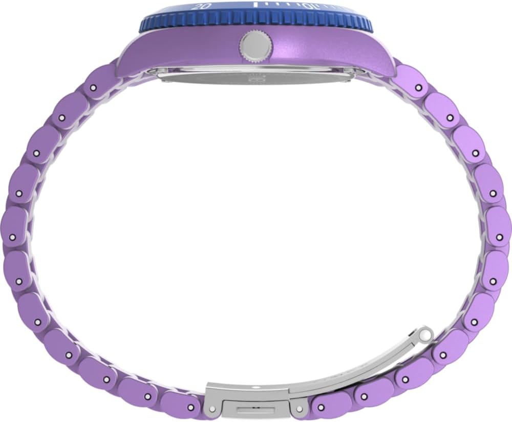 Timex Trend Ladies Watch with Purple Dial and Purple Strap TW2Y04800