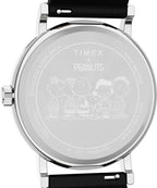 Timex Peanuts Mens Watch with White Dial and Black Strap TW2Y31000