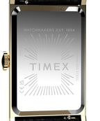 Timex Ladies Watch with Silver Dial and Black Strap TW2Y56200