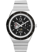 Timex Nasa Mens Watch with Black Dial and Silver Strap TW2Y56700