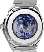 Timex Nasa Mens Watch with Black Dial and Silver Strap TW2Y56700