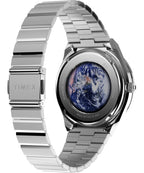 Timex Nasa Mens Watch with Black Dial and Silver Strap TW2Y56700
